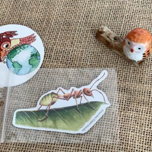 Sticker naturaliste, la fourmi tisserande